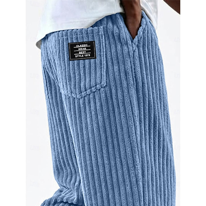 Bradford | Geribbelde Rechte Broek