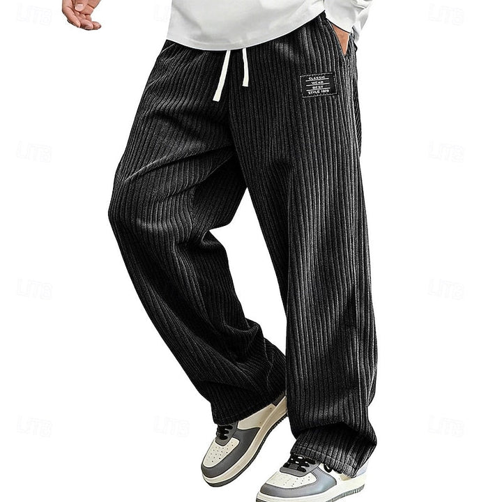 Damian | Ontspannen Geribbelde Comfort Broek