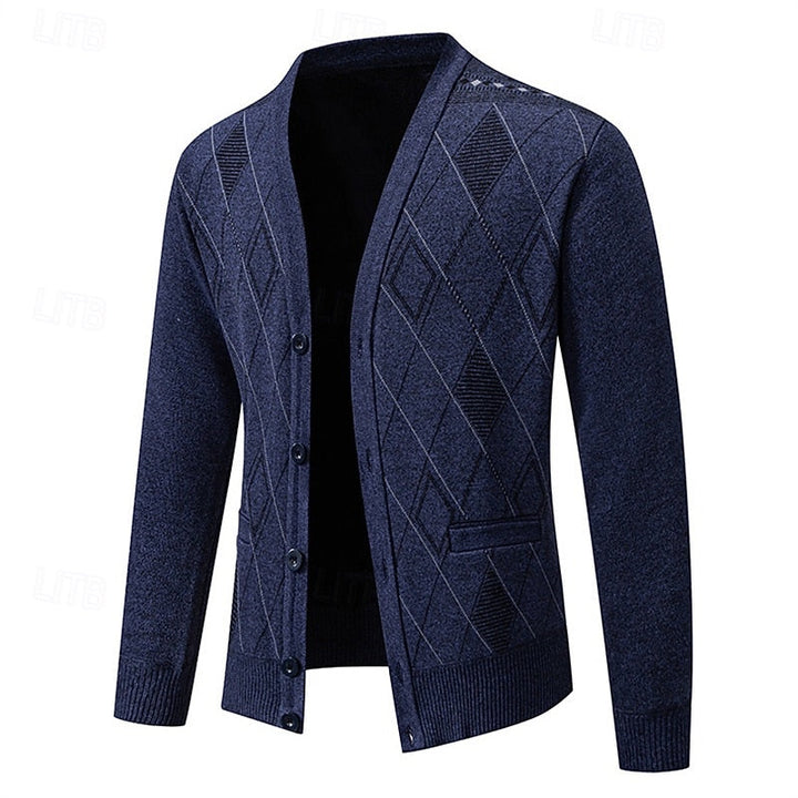 Weston | Verfijnde Argyle Cardigan
