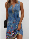 Willa | Bloemige Mouwloze Zomerse Jurk