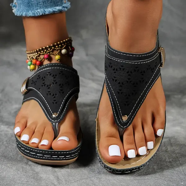 Mila | Premium Comfortabele T-Strap Sandalen