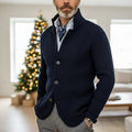 Archer | Textured Stand-Collar Cardigan