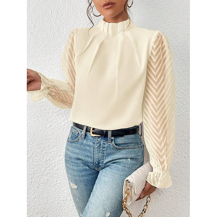 Elspeth | Elegante Hoge Hals Blouse