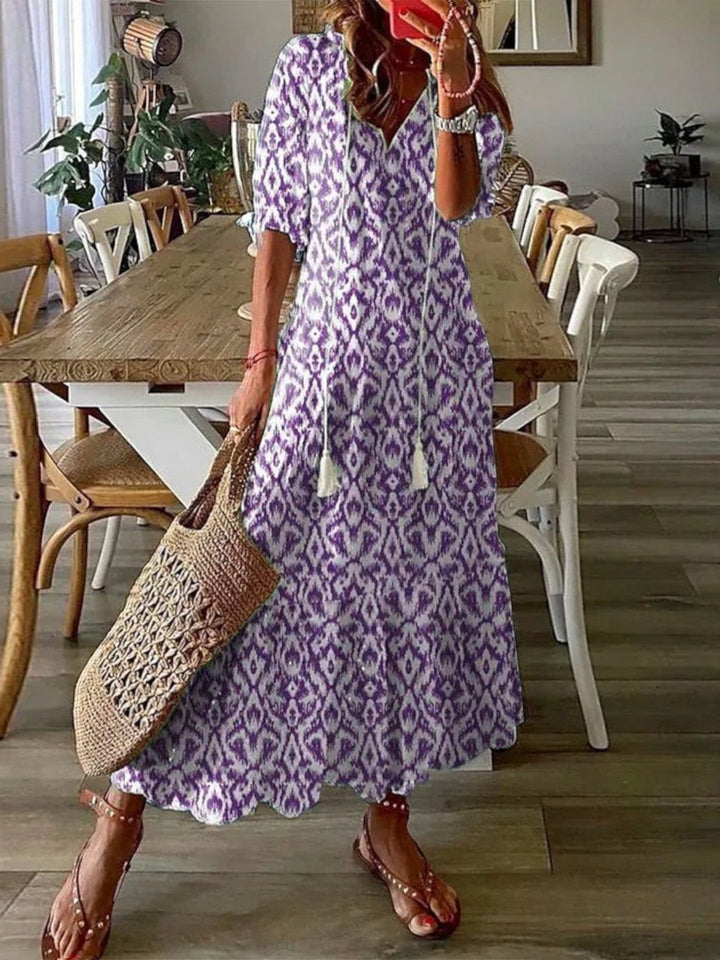 Avery | Boho V-hals Zomerjurk