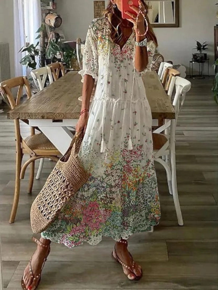 Avery | Boho V-hals Zomerjurk