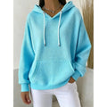 Harper | Textured Drawstring Hoodie