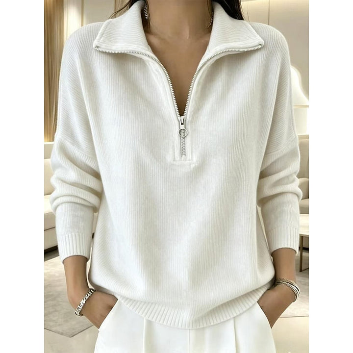 Georgina | Kwart-Zip Col Pullover