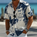 Roland | Artistieke Print Korte Mouwen Shirt