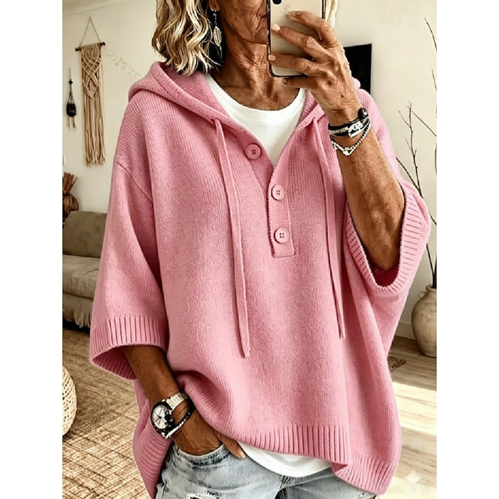 Brooklyn | Ontspannen Gebreide Hoodie Sweater