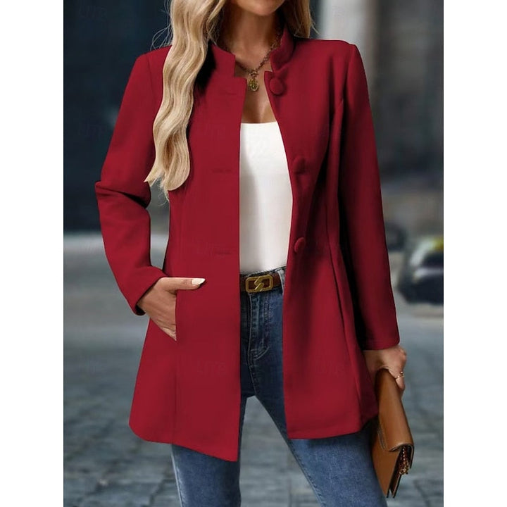 Fiona | Elegante Staande Kraag Jas