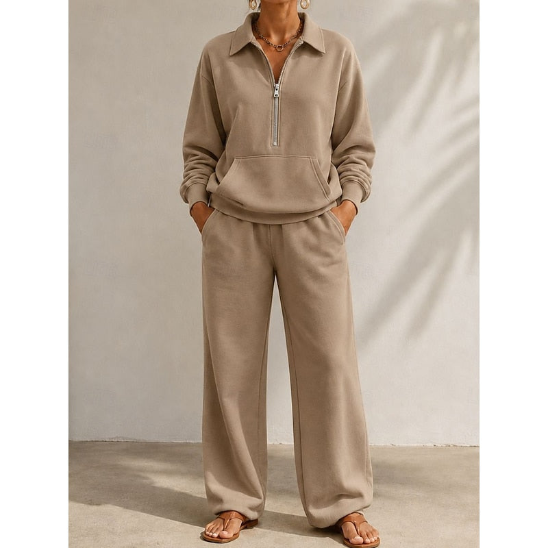 Naomi | Ontspannen Half-Zip Twee-Delig Set