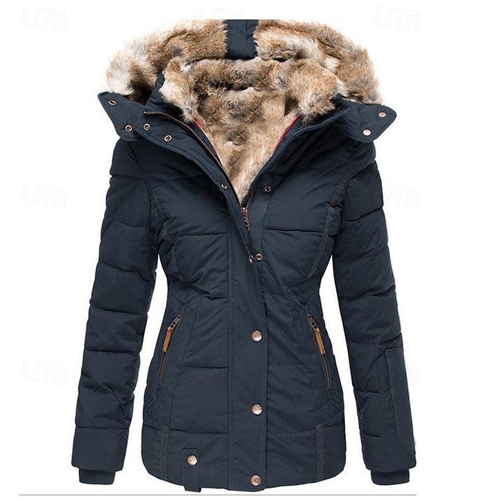 Gloria | Winterjas met Bontafwerking en Kap