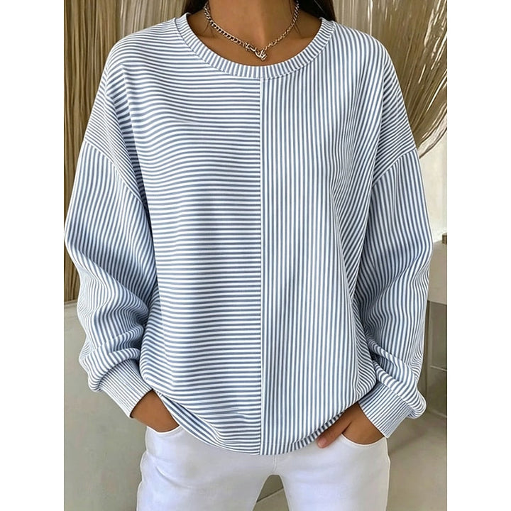 Corinna | Ontspannen Gestreepte Sweatshirt