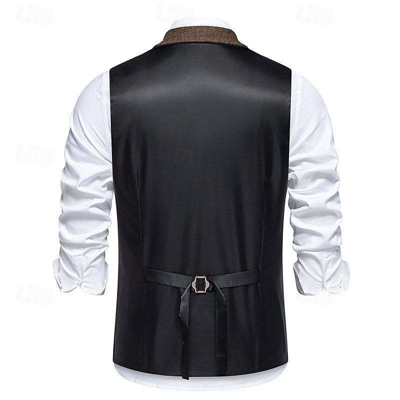 Bennett | Dubbelzijdige Herringbone Gilet