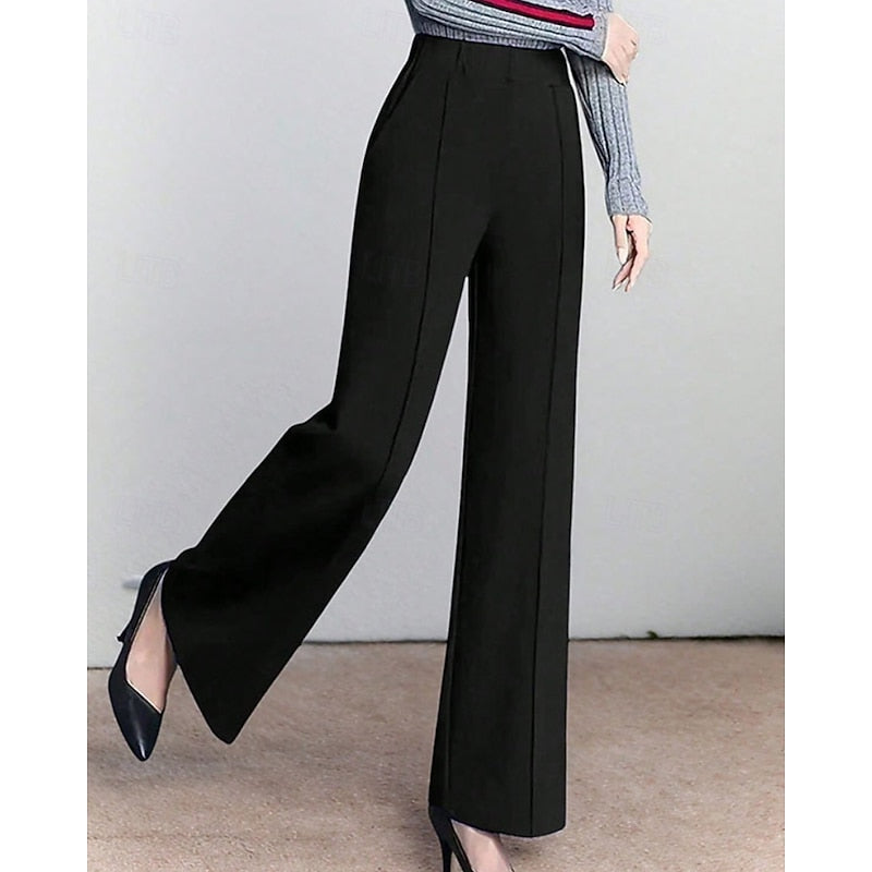 Tamara | Brede Pijpen Tailored Broek