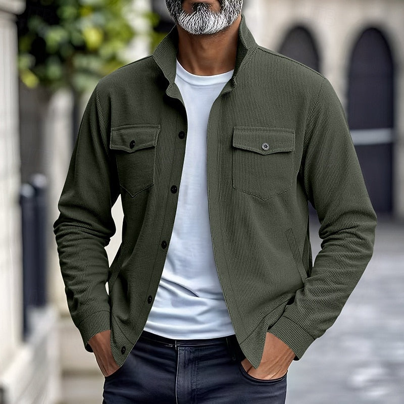 Maxwell | Geribbelde Utility Jacket