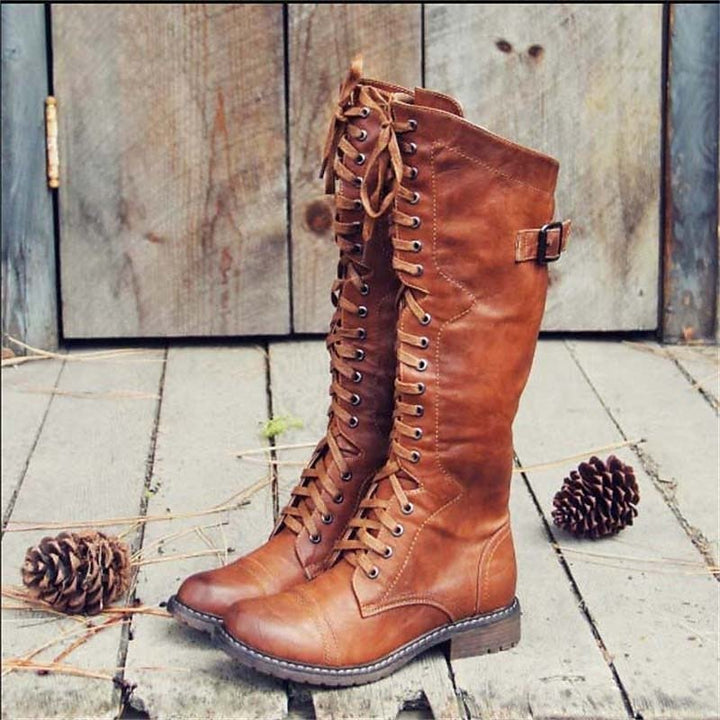 Matilda | Hoge Veterschoenen voor Rijden