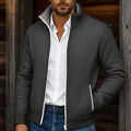 Gregory | Staande Kraag Rits Cardigan