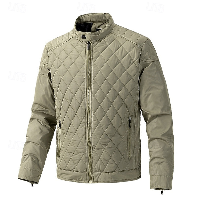 Ashton | Gequilt Jacket met Staande Kraag