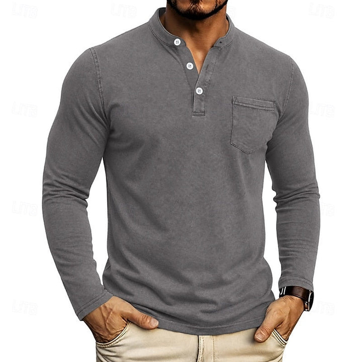 Weston | Klassieke Henley Langsleeve Shirt