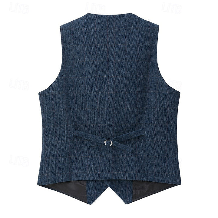 Theron | Herringbone Tailored Waistcoat