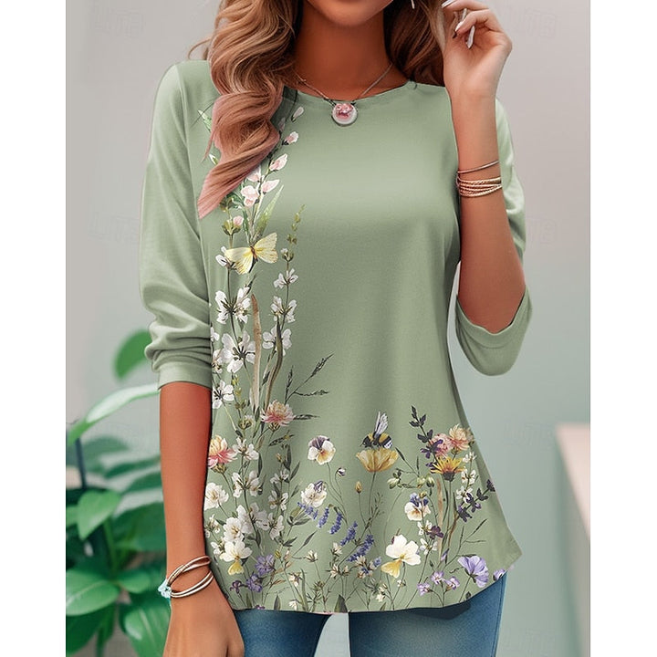 Miriam | Bloemen Lange Mouwen Top