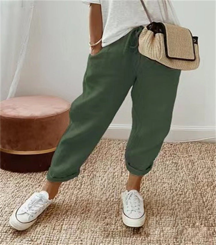 Leonora | Casual Everyday Geprinte Kant Broek