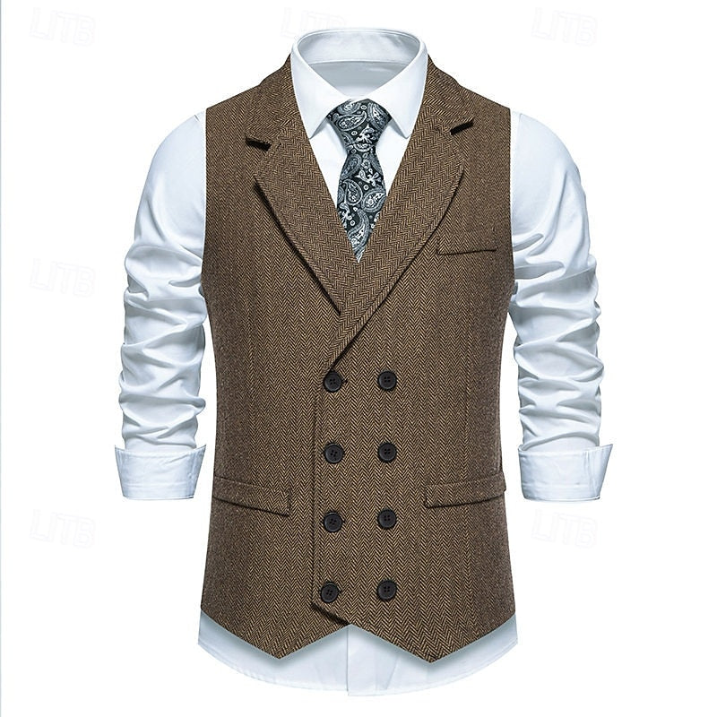 Bennett | Dubbelzijdige Herringbone Gilet