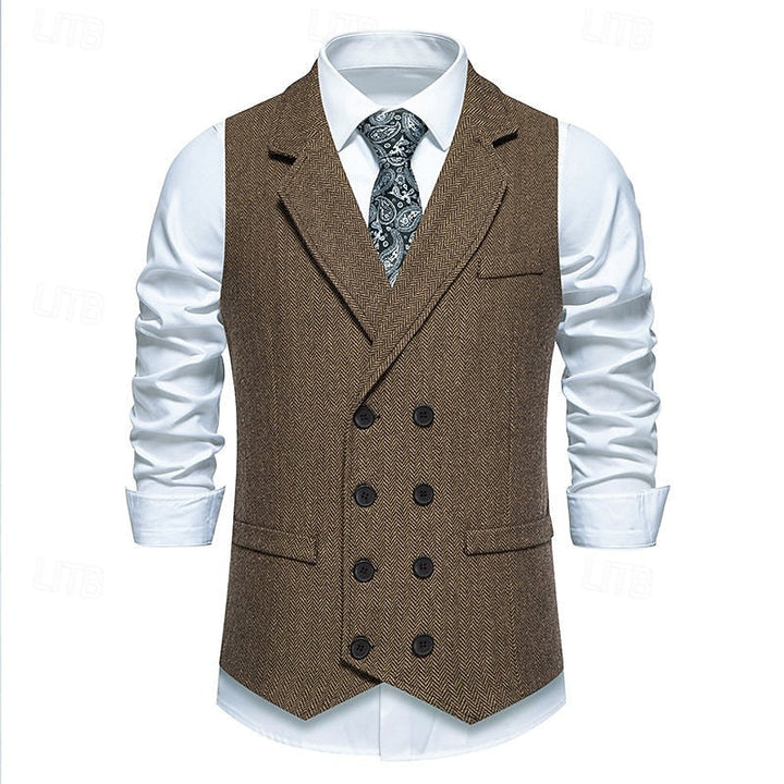 Bennett | Dubbelzijdige Herringbone Gilet