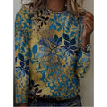Penelope | Botanische Print Lange Mouwen Top