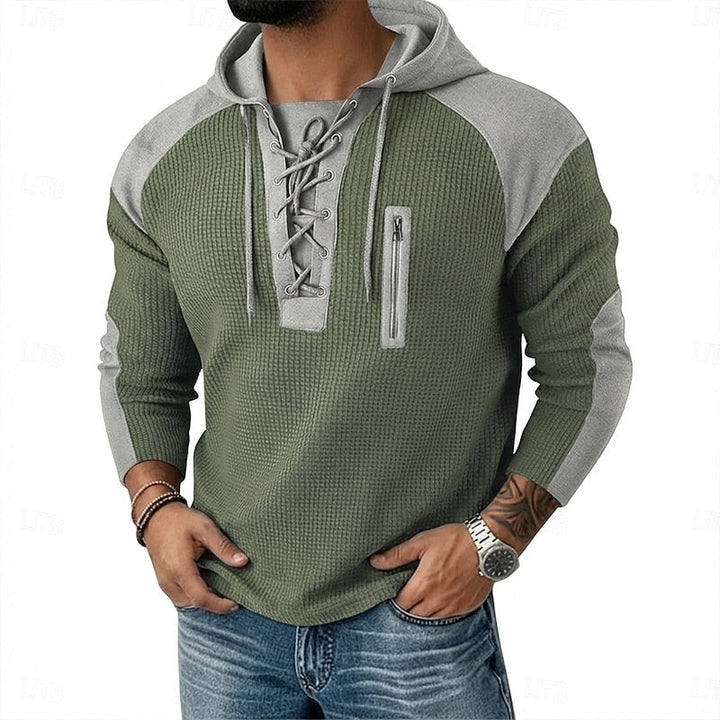 Wesley | Lace-Up Hoodie met Capuchon