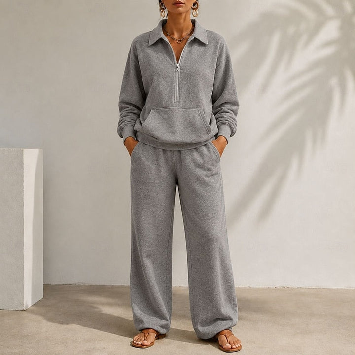 Waverly | Ontspannen Zip-Kraag Twee-Delige Set