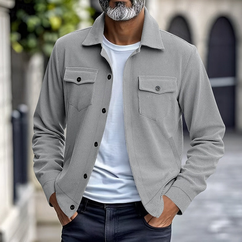Maxwell | Geribbelde Utility Jacket