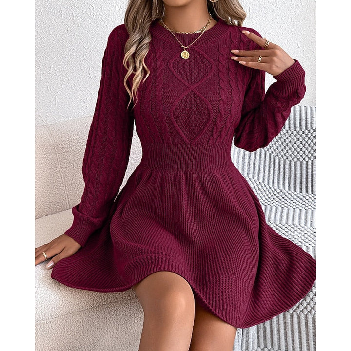 Whitney | Kabelgebreide Trui Jurk