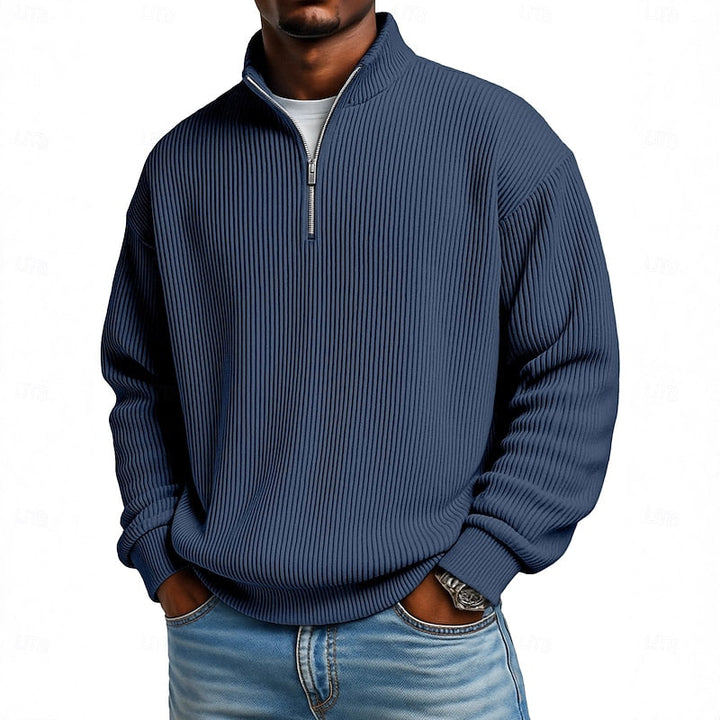 Harlan | Geribbelde Quarter-Zip Pullover