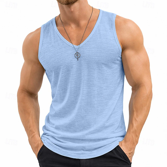 Grant | Gesneden V-Hals Tanktop