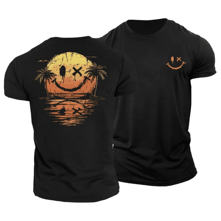 Tyler | Zomer Smiley Strand T-Shirt