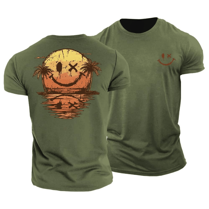 Tyler | Zomer Smiley Strand T-Shirt