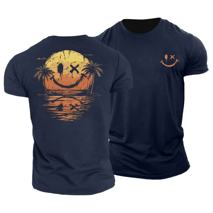 Tyler | Zomer Smiley Strand T-Shirt