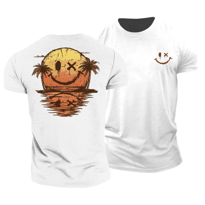 Tyler | Zomer Smiley Strand T-Shirt