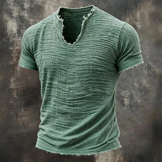 Wyatt | Robuuste Notch-Neck T-Shirt