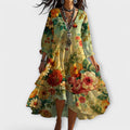 Cassidy | Vintage Boho V-Hals Zomerjurk
