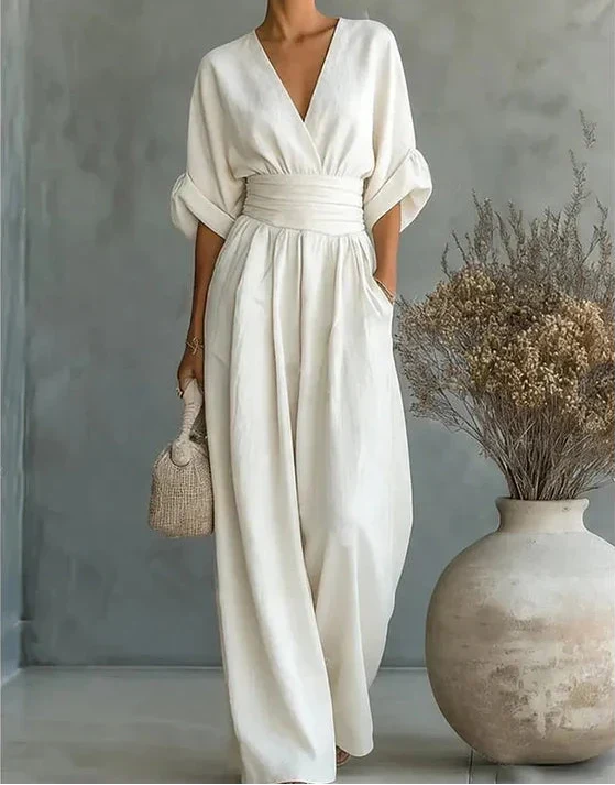 Genevieve | Elegante Wijde Jumpsuit