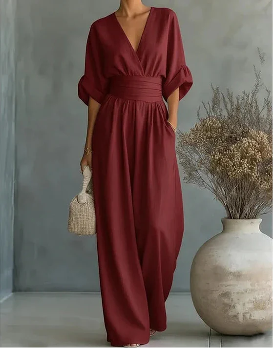 Genevieve | Elegante Wijde Jumpsuit