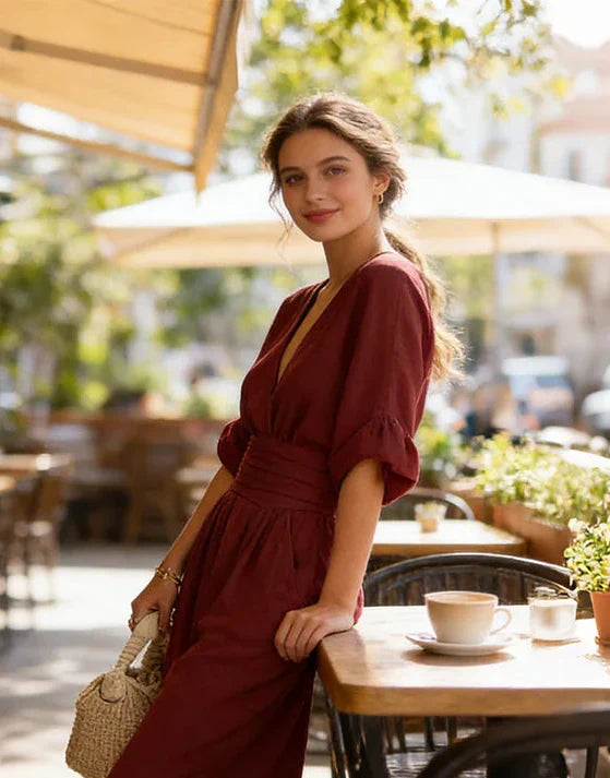 Genevieve | Elegante Wijde Jumpsuit