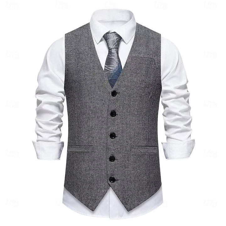 Emmett | Op maat gemaakte enkel-breasted vest
