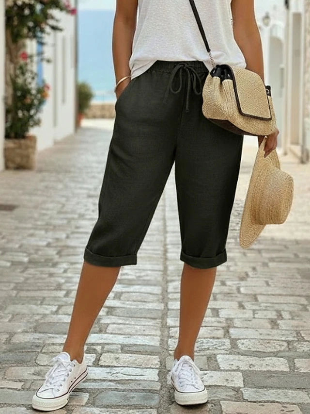 Marlowe | Ontspannen Drawstring Capris