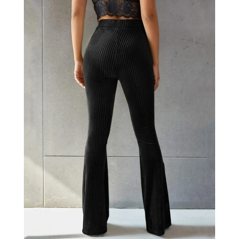 Sadie | Hoge Taille Uitlopende Broek