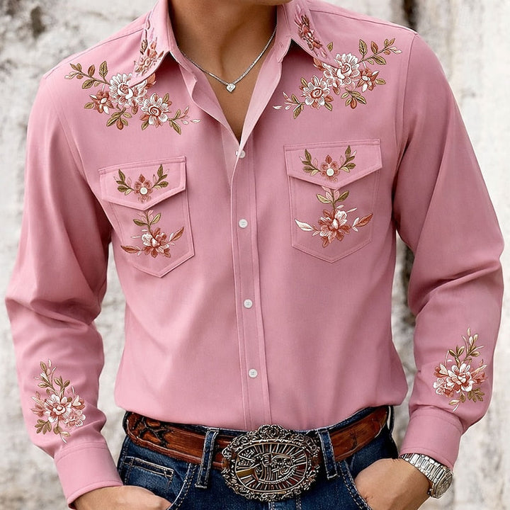 Austin | Geborduurd Western Shirt