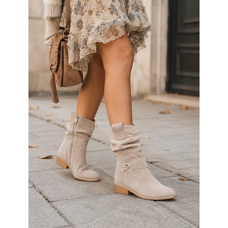 Tessa | Slouchy Buckle Enkelboots